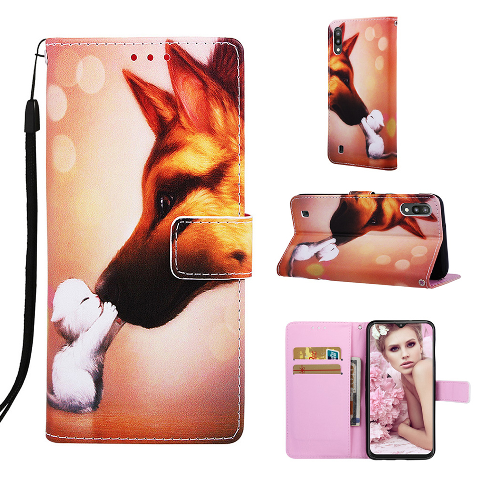 Case Samsung Galaxy A10 #เคสฝาพับรูปแบบการพิมพ์แบบกระเป๋าสตางค์ Pattern Printing Leather Wallet Case