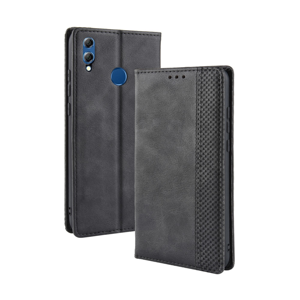 เคส Huawei Y9 (2019) #เคสฝาพับปกหนังสไตล์วินเทจดูดซับอัตโนมัติแบบกระเป๋าสตางค์