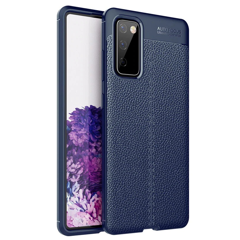 Case Samsung Galaxy S20 #เคสฝาหลัง TPU ผิวลิ้นจี่ช่วยป้องกันลายนิ้วมือและกันลื่นได้ดี