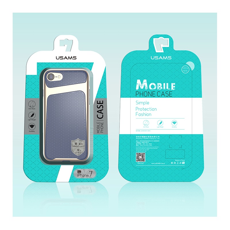 case iphone 7 เคสฝาหลัง USAMS Knight Series เคสไฮบริด Plastic+TPU เคสแข็งแรงทันสมัย