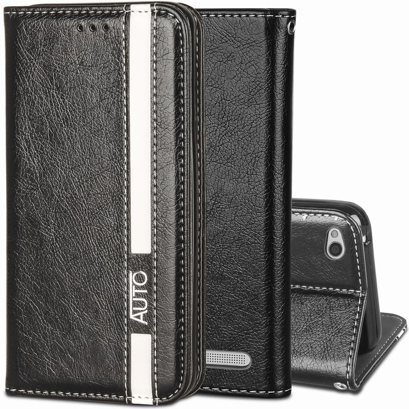 เคส Xiaomi Redmi 5A #เคสฝาพับหนัง PU สไตล์กระเป๋าสตางค์ Business Style Auto-absorbed PU Leather