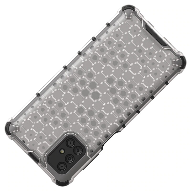 เคส Samsung Galaxy M51 #เคสฝาหลังกันกระแทก Honeycomb Shock Absorber TPU + PC + Silicone Hybrid