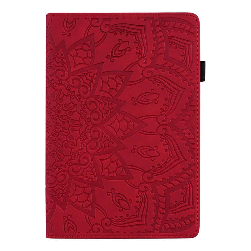 เคส Samsung Galaxy Tab S6 Lite 10.4 SM-P610 P615 P617 #เคสฝาพับหนัง PU พิมพ์ลายนูน Imprinted Pattern Leather Stand Case
