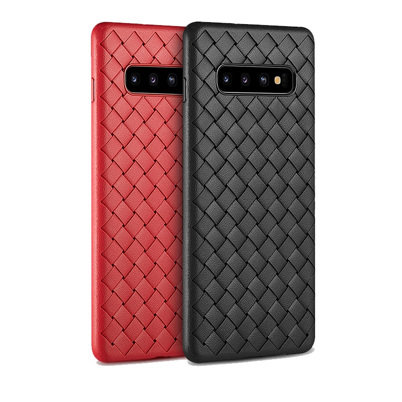Case Samsung S8 #เคสฝาหลังนิ่ม Woven Texture Soft TPU