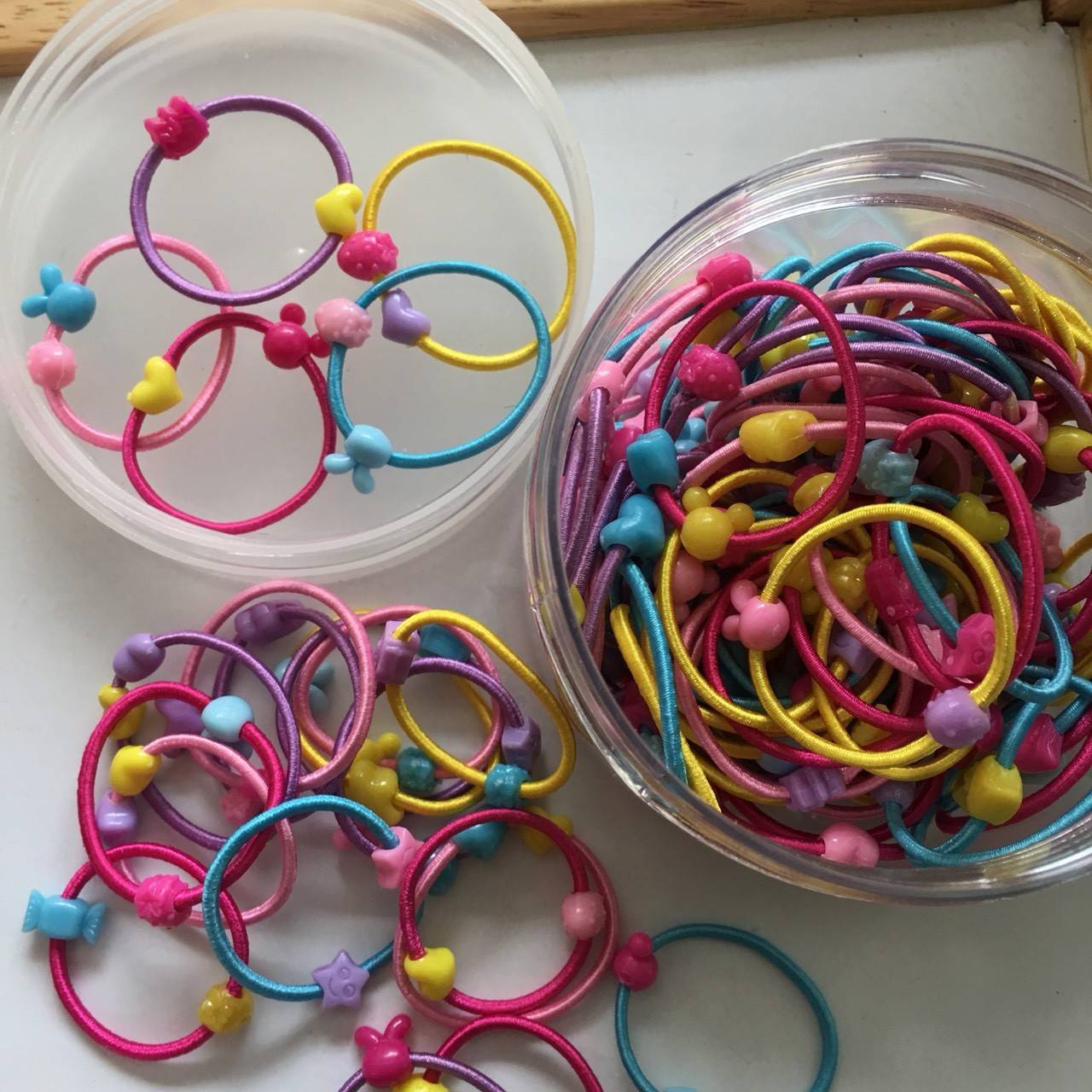 ยางรัดผมน่ารัก 100 เส้น