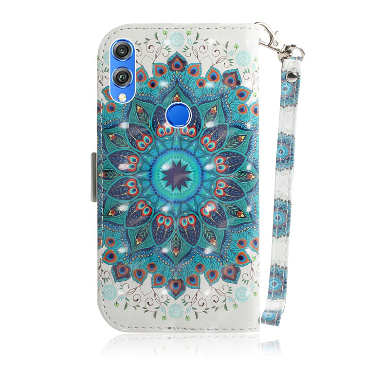 เคส Honor 8X #เคสฝาพับแบบกระเป๋าสตางค์ลายน่ารักๆ Pattern Printing Wallet Stand