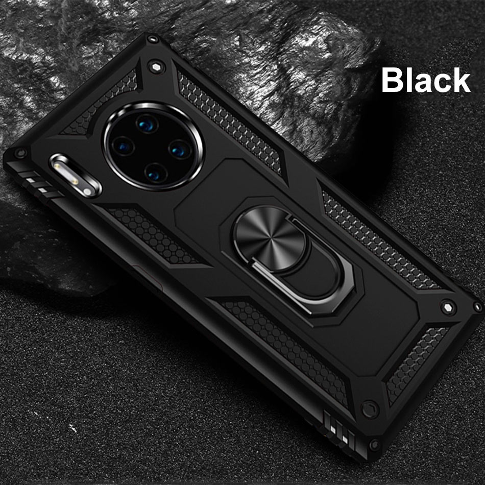 Case Huawei Mate 30 Pro #เคสฝาหลัง Hybrid TPU+PC มีแหวนสวมนิ้ว