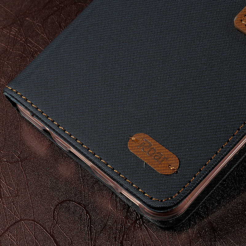 เคส Samsung Galaxy C9 Pro ROAR KOREA #เคสฝาพับแบบกระเป๋าหนังทึบ PU Leather Case