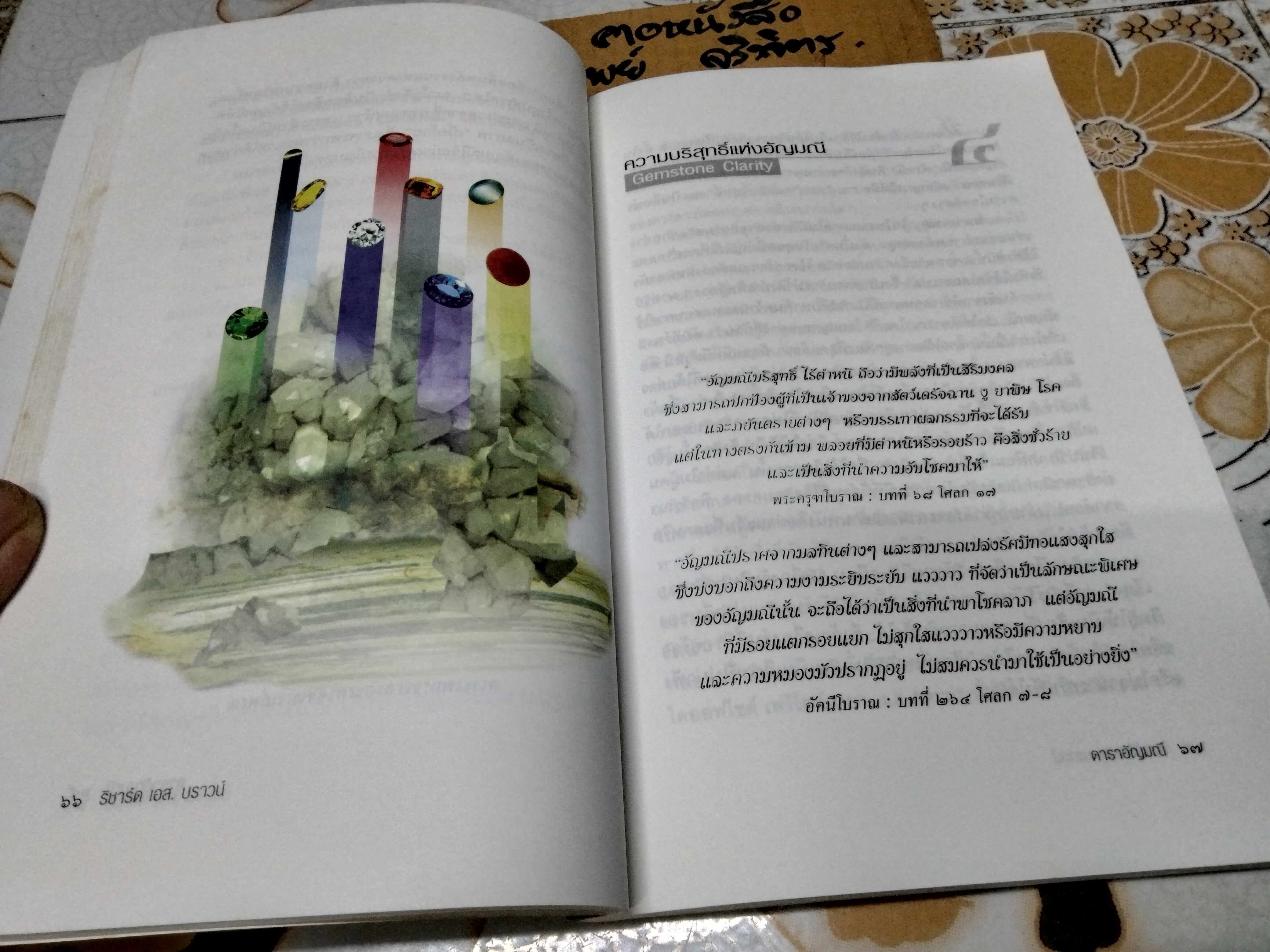 ดาราอัญมณี.- ภาคสมบูรณ์ของดาราอัญมณีศาสตร์. เรียบเรียงจาก Ancient Astrological Gemstones & Talismans โดย ริชาร์ด เอส.บราวน์ / ขนิษฐา อริยวงศ์ แปล **สินค้าหมด**