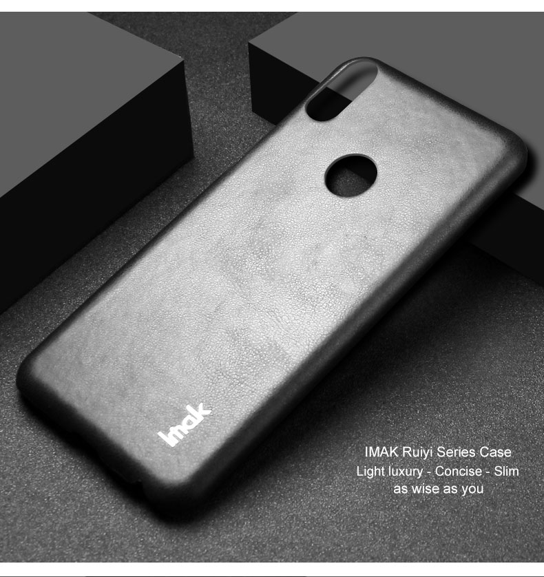 เคส Asus Zenfone Max Pro (M1) ZB601KL #เคสฝาหลังพลาสติกเคลือบหนัง PU IMAK Ruiyi Series