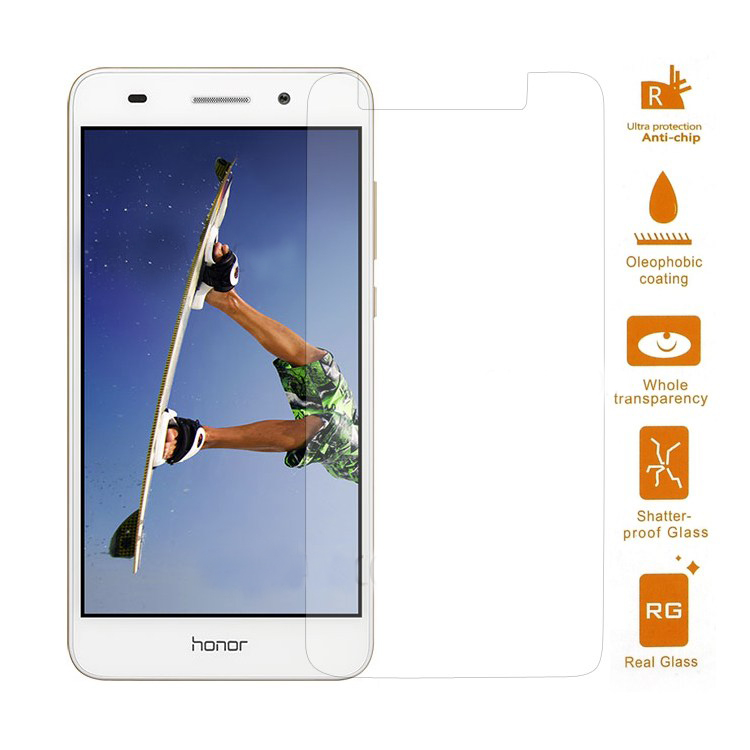 ฟิล์มกระจกกันรอย Huawei Y6 II ไม่เต็มจอ หนา 0.3 mm*Tempered Glass Screen Protector