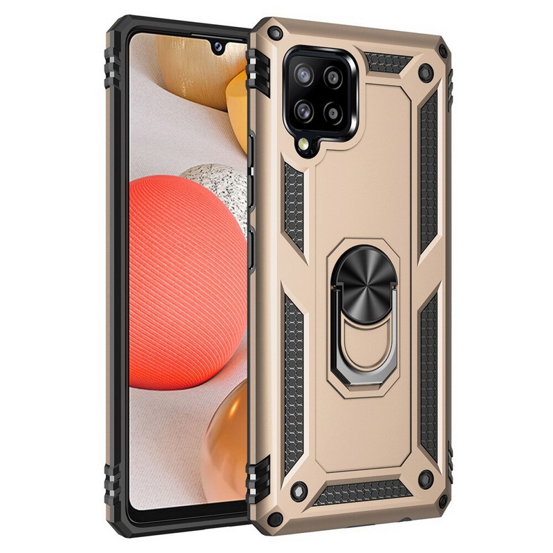 เคส Samsung Galaxy A42 5G #เคสฝาหลัง Hybrid TPU+PC มีแหวนสวมนิ้ว