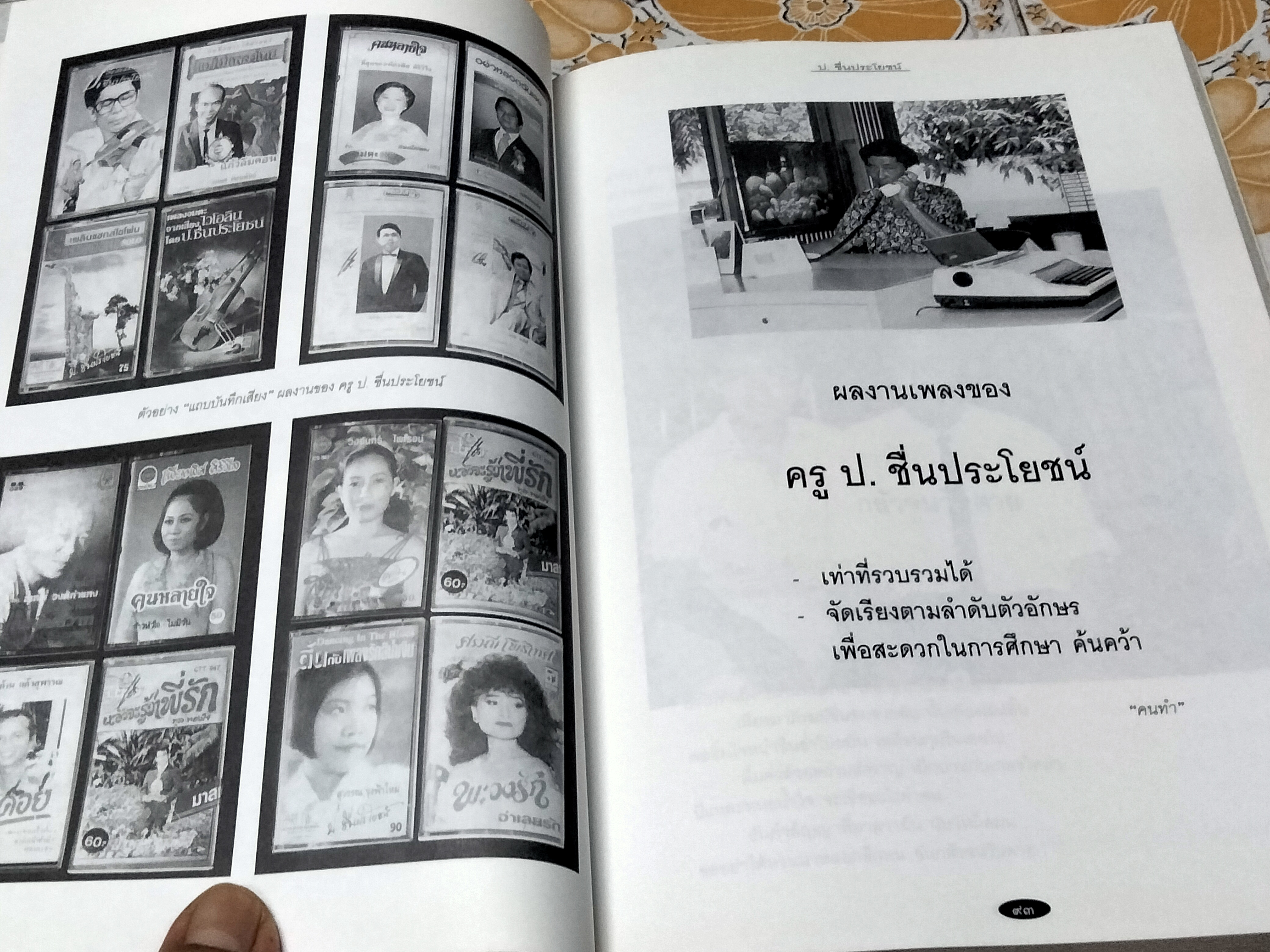 อนุสรณ์งานพระราชทานเพลิงศพ นายเปรื่อง ชื่นประโยชน์ (ป. ชื่นประโยชน์) ศิลปินแห่งชาติ สาขาศิลปะการแสดง ( ประพันธ์เพลง ) ปี พ.ศ.2544