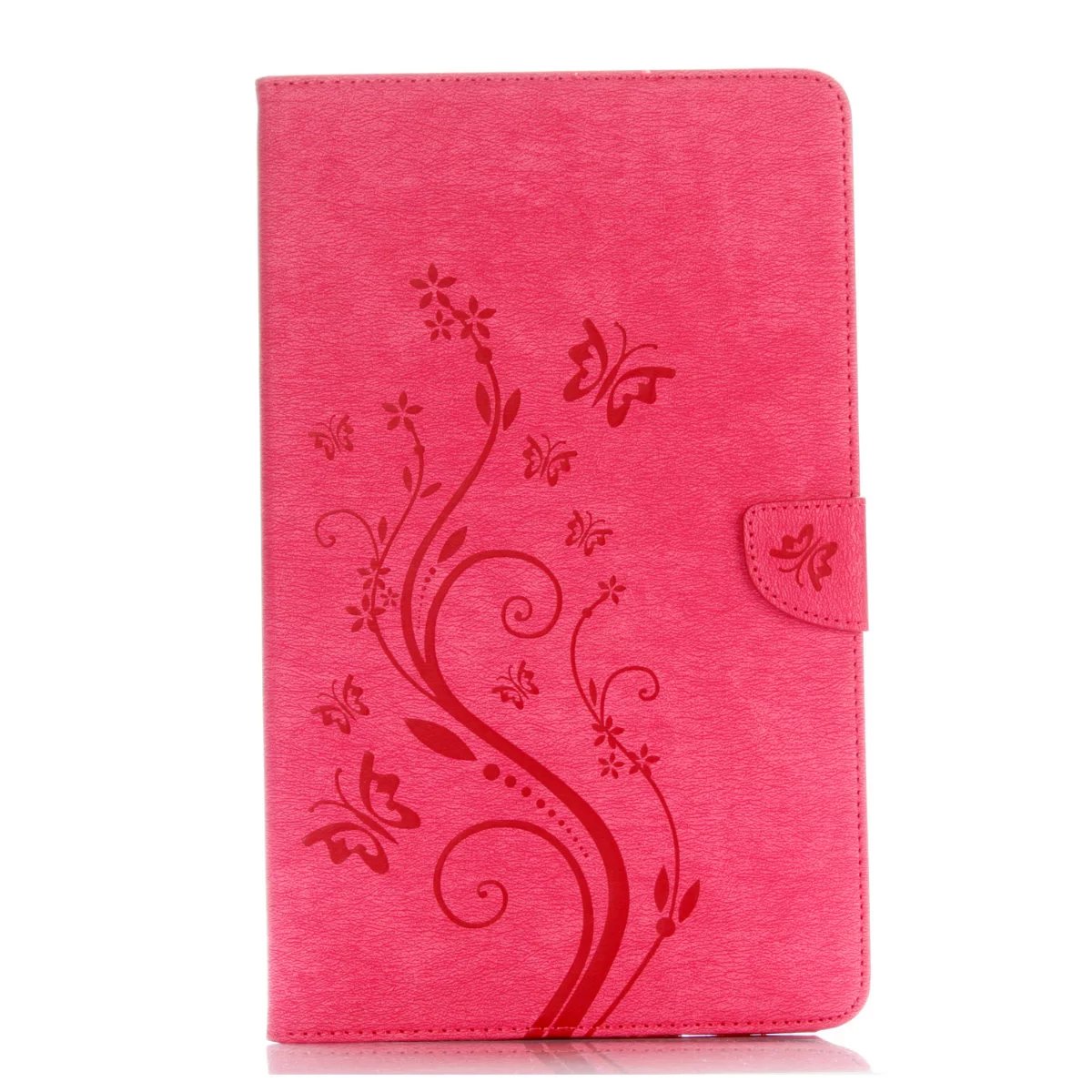 เคส Samsung Tab A 10.1 (2016) T580 T585 #เคสฝาพับแบบกระเป๋าสตางค์ลายผีเสื้อลายดอกไม้