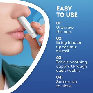 วิคส์ แบบดม กลิ่นหอม หายใจสะดวก Inhaler Provides Quick Relief from Blocked Nose 0.5 ml (Vicks®)