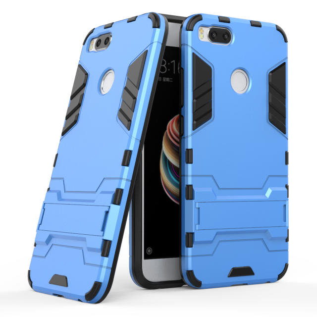 เคส Xiaomi Mi A1 #เคสฝาหลังไฮบริด พลาสติก +TPU มีขาตั้งในตัวสวยงามทันสมัย