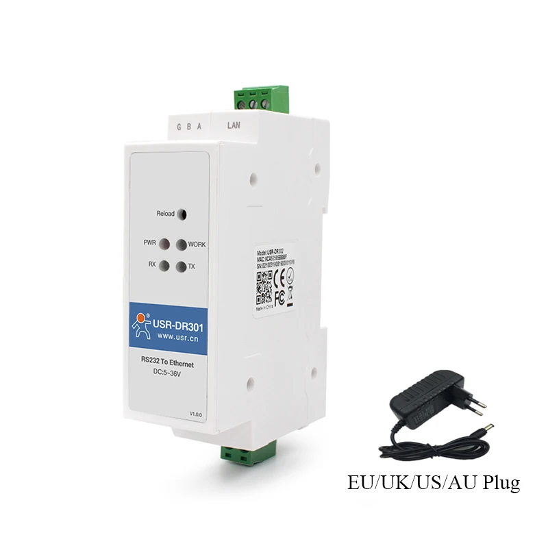 USR-DR301 RS232 to Ethernet