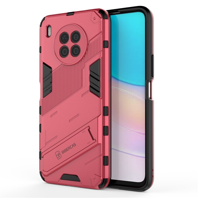 เคส Huawei Nova 8i #เคสฝาหลังพลาสติก ไฮบริด TPU + Kickstand