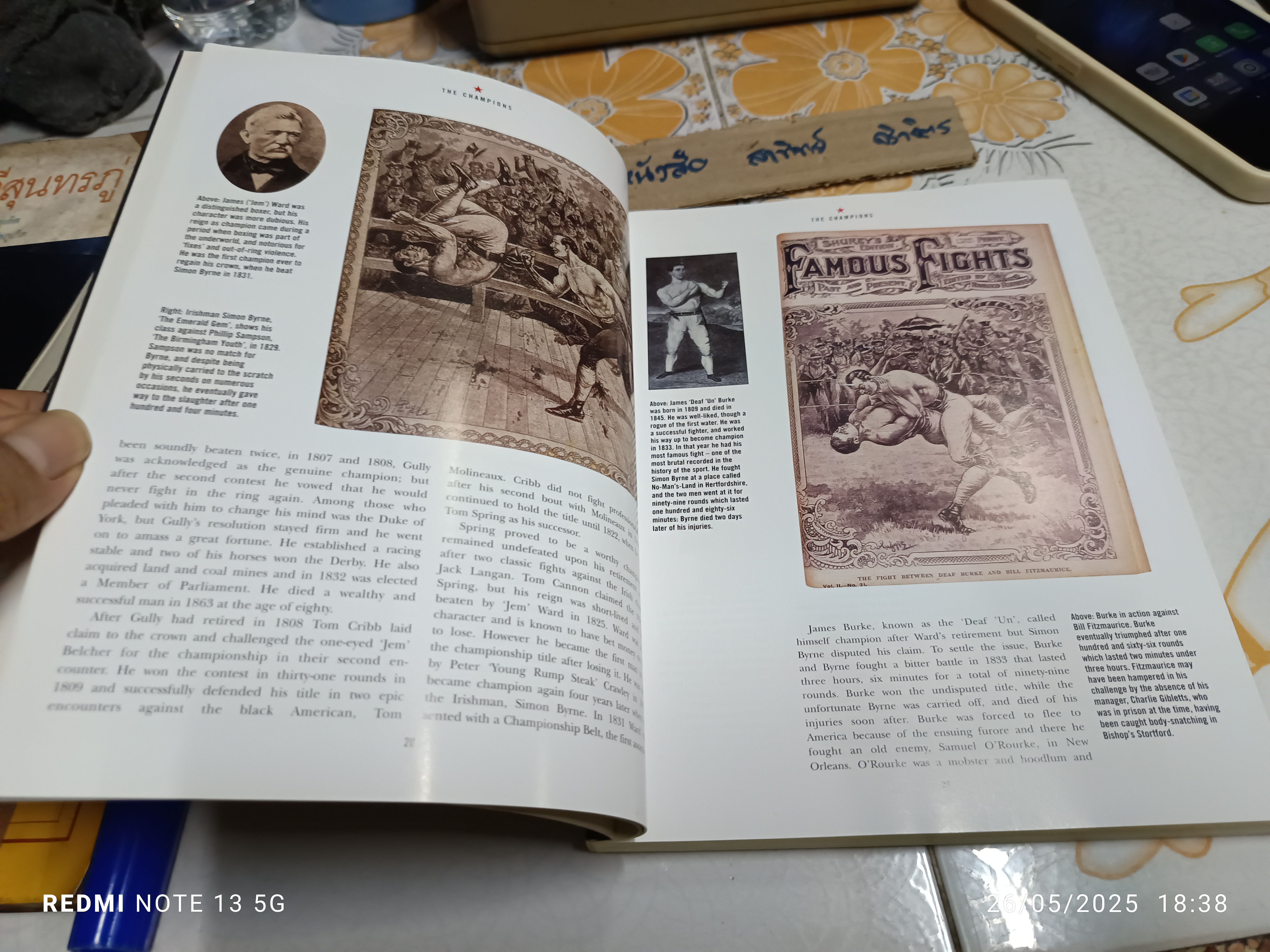 BOXING : A HISTORY OF THE FIGHT GAME FROM 1700-2005 Peter Brooke-Ball , 2014