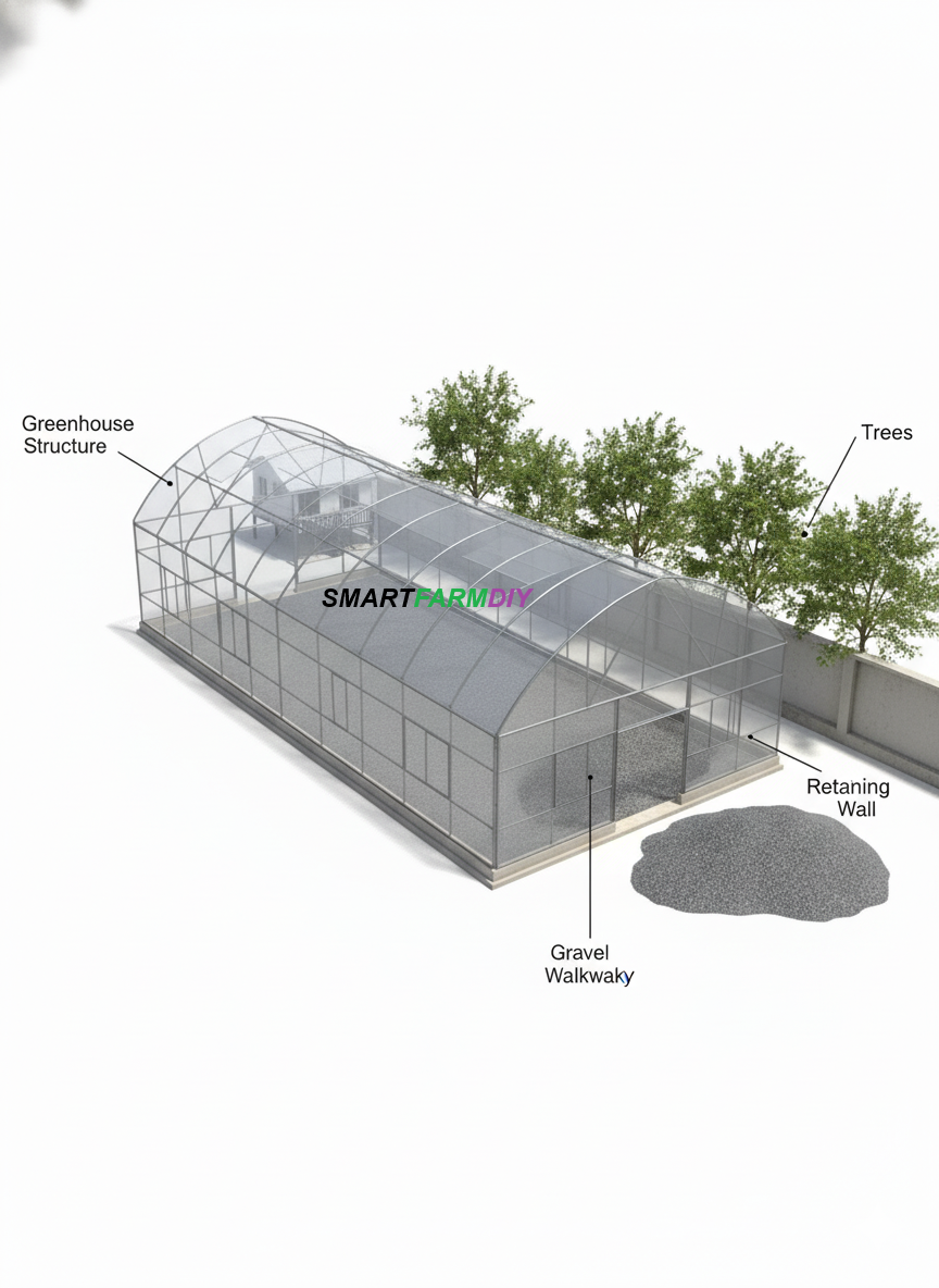 รับออกแบบผังฟาร์มโรงเรือนปลูกพืช แบบ City Future Farming (AI Generative Farming#18)