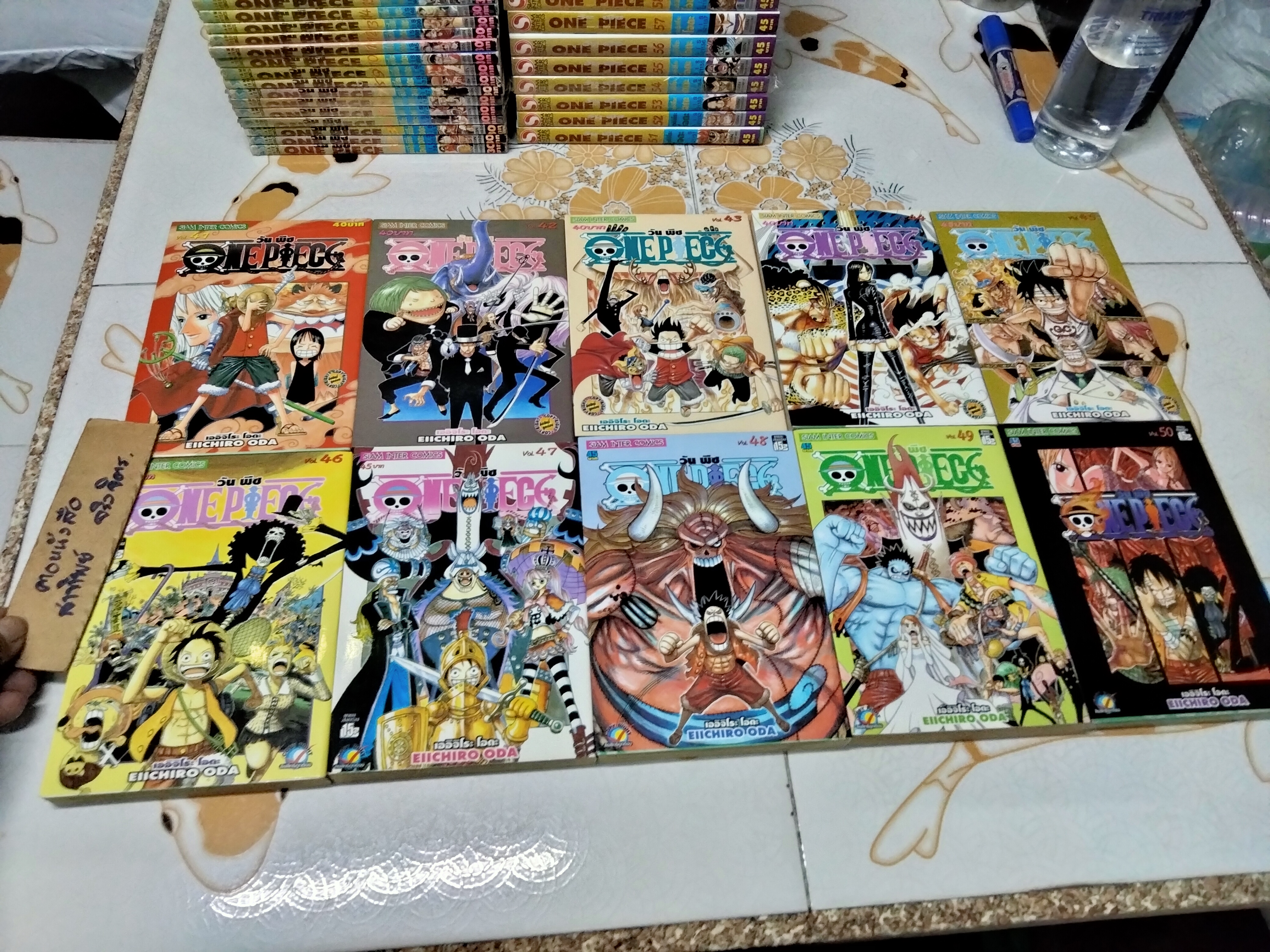 หนังสือการ์ตูนวันพีช (one piece) มือสอง ขายรวม 65 เล่ม (1-62, 64, 65, 67) **สินค้าหมด**