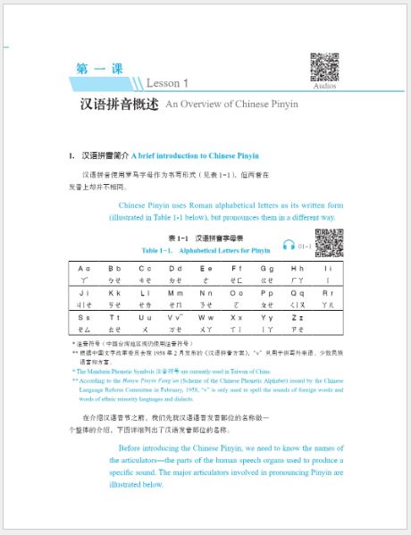 แบบเรียนภาษาจีน พื้นฐานมาตรฐานการออกเสียงพินอิน 汉语拼音入门（第2版）课本 Introduction to Standard Chinese Pinyin System (2nd Edition) Textbook