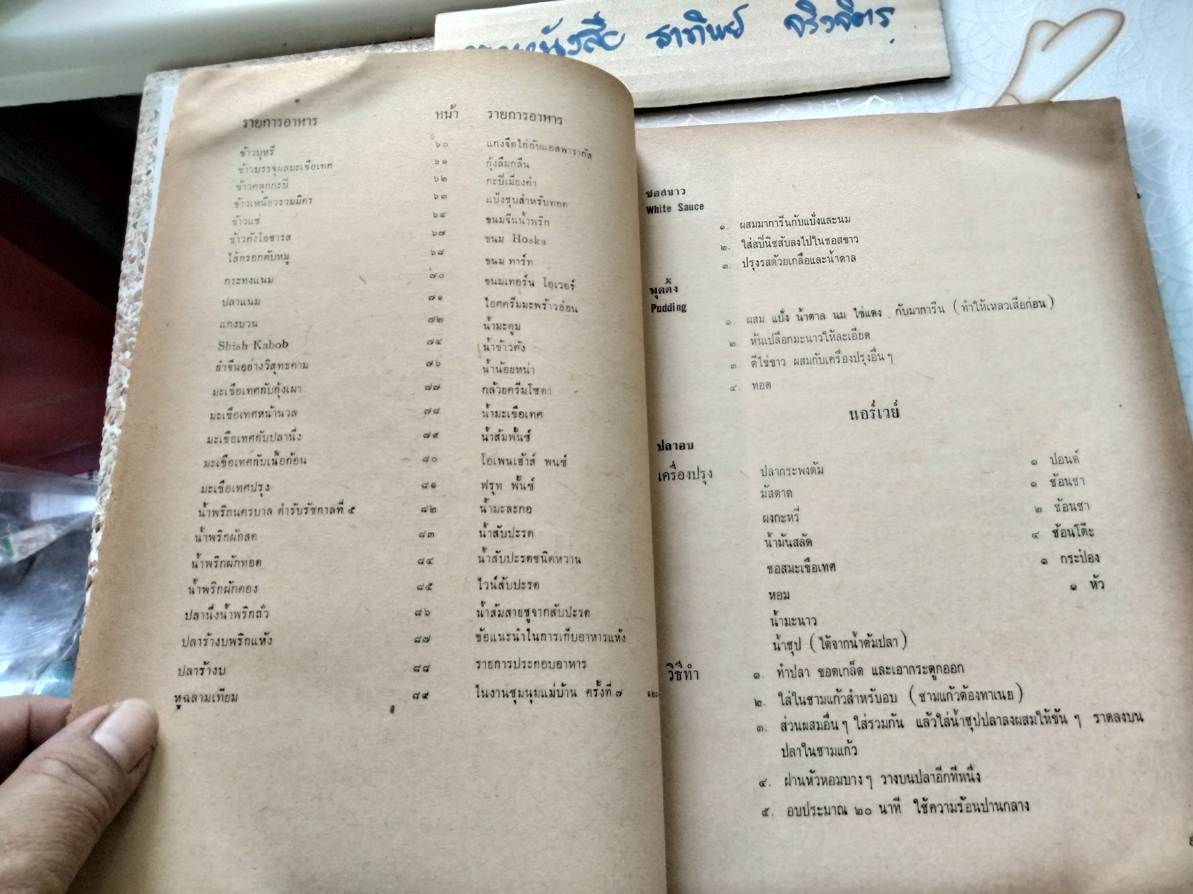 หนังสือ"ตำรับอาหาร" งานชุมนุมแม่บ้าน คร้ังที่ 7 ปี พ.ศ.2507 จัดพิมพ์โดย วิทยาลัยครูสวนดุสิต **สินค้าหมด**