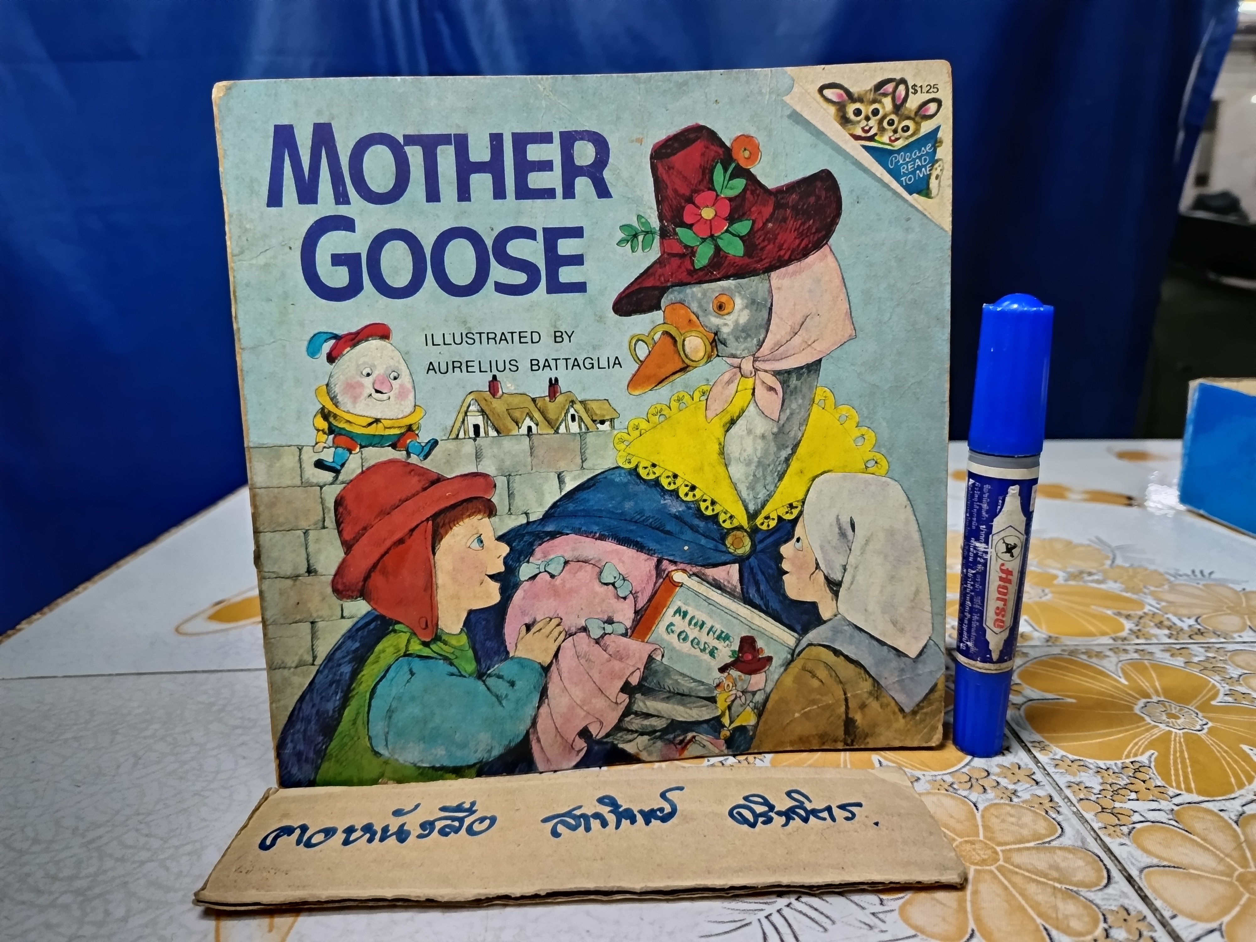 Mother Goose ( A Random House Pictureback) by Battaglia, Aurelius, 1973 Vintage