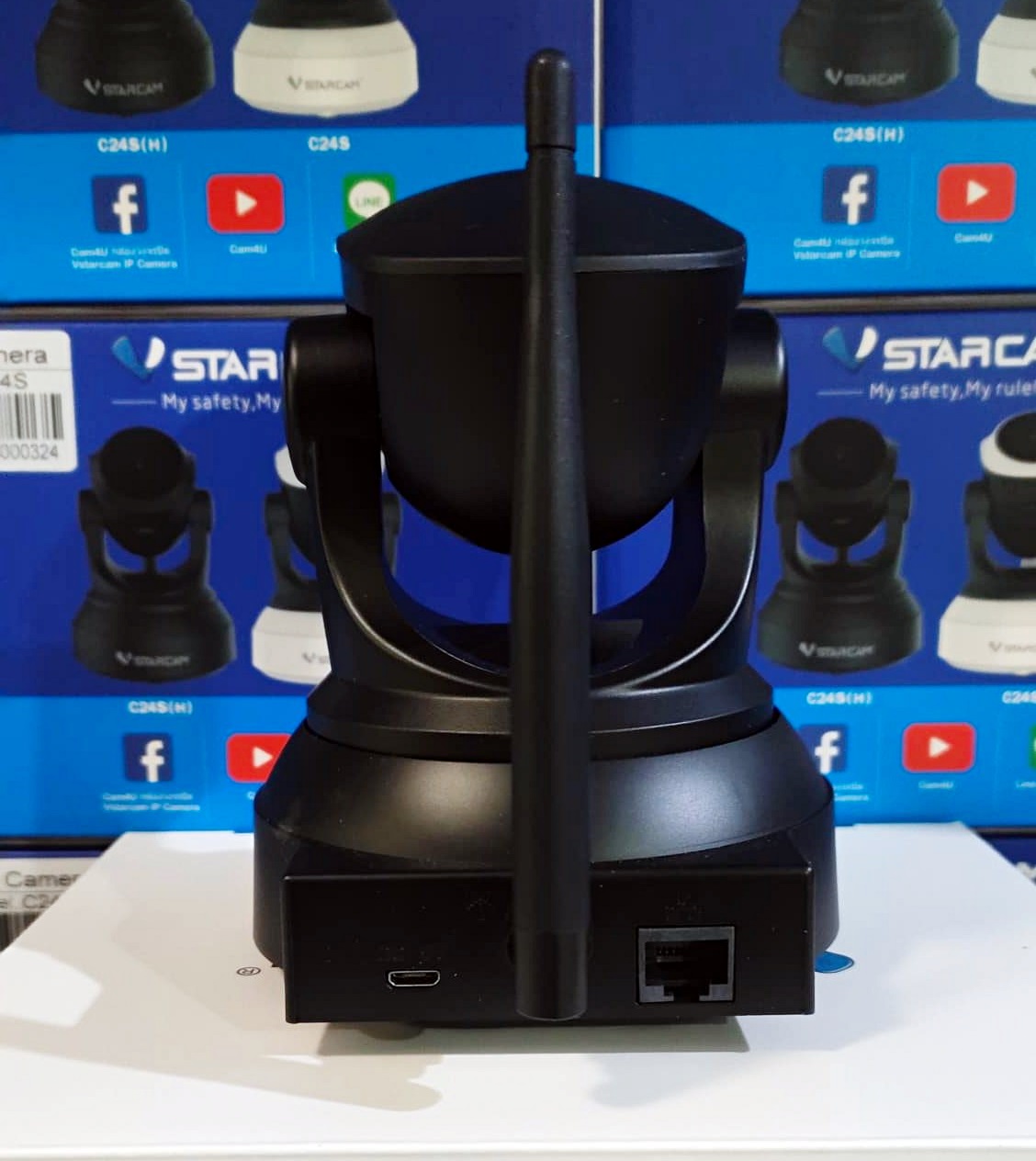 Vstarcam, Vstarcam กล้องวงจรปิด IP Camera รุ่นC24S ความละเอียด3ล้านพิกเซล มีไวไฟในตัว มีAIสัญญาณเตือนภัย สีดำ ฺ ดำ