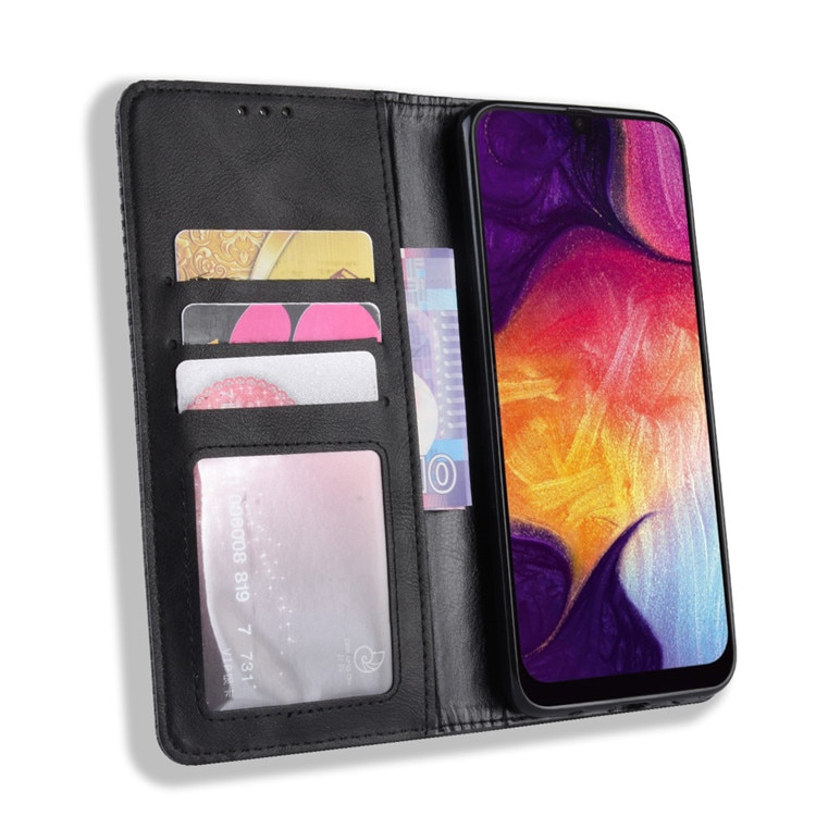 เคส Samsung Galaxy S8 Plus #เคสฝาพับปกหนังสไตล์วินเทจดูดซับอัตโนมัติแบบกระเป๋าสตางค์