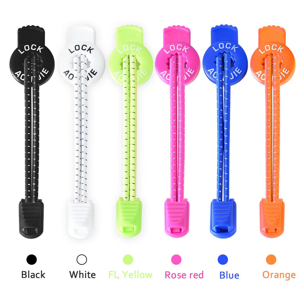 เชือกรองเท้าวิ่ง AONIJIE แบบไม่ต้องผูก สายมีแถบสะท้อนแสงมี 6 สีให้เลือก (O1)