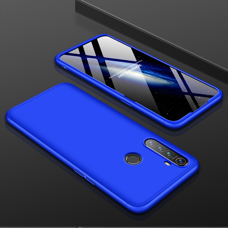 เคส realme 5i #เคสฝาหลังพลาสติกแข็ง Detachable All-wrapped Matte แยกชิ้นได้