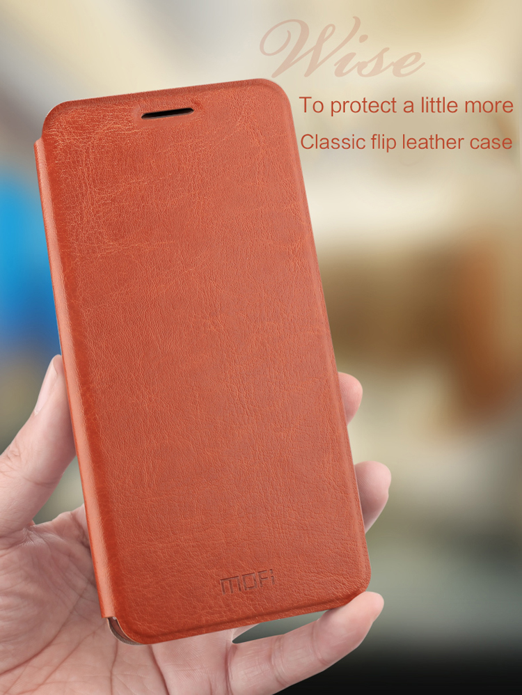 เคส Huawei P20 Pro #เคสแบบฝาพับ MOFI Rui Series ปกเสริมแผ่นโลหะคุณภาพดี