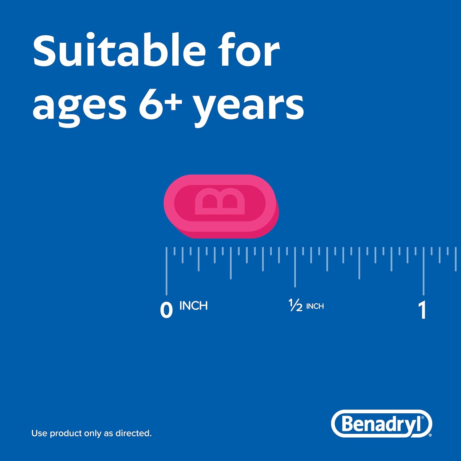 80% Sale!! Exp.07/2025 Benadryl® Ultratabs Allergy Relief Medicine 25 mg,100 Tablets. ยาแก้แพ้ ดิเฟนไฮดรามีน 25 มก.