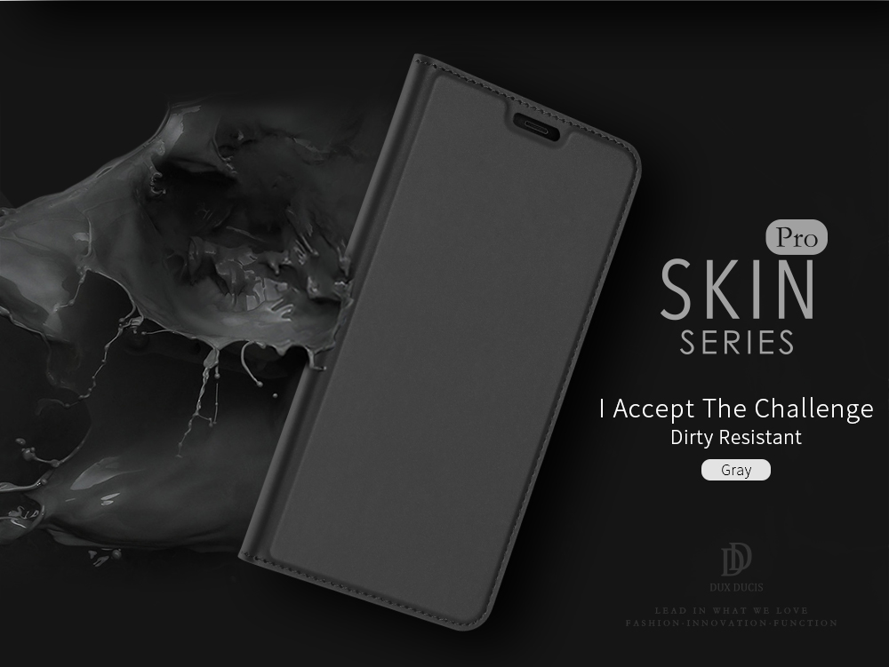 Case Samsung Galaxy J4+ #เคสฝาพับ DUX DUCIS Skin Pro Series คุณภาพดีราคาถูก