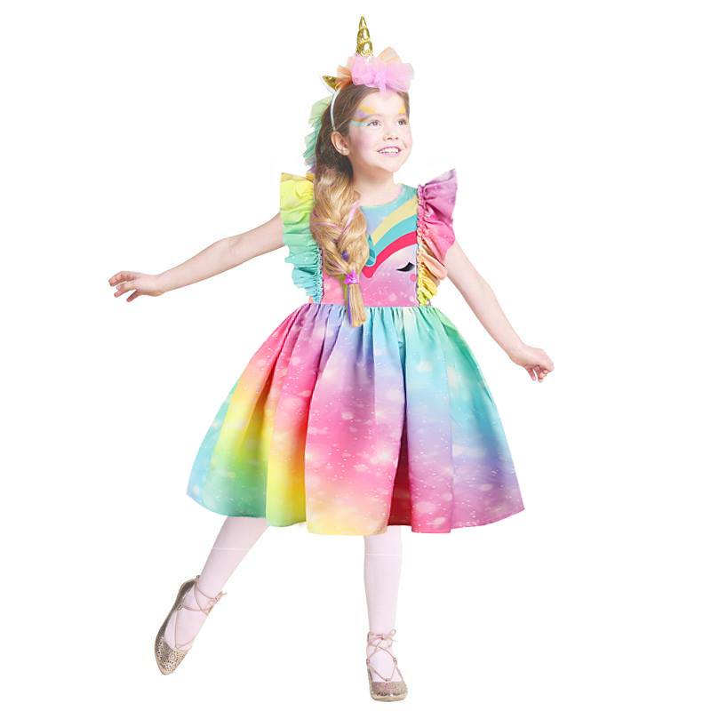 เดรสแขนกุดลายยูนิคอร์น