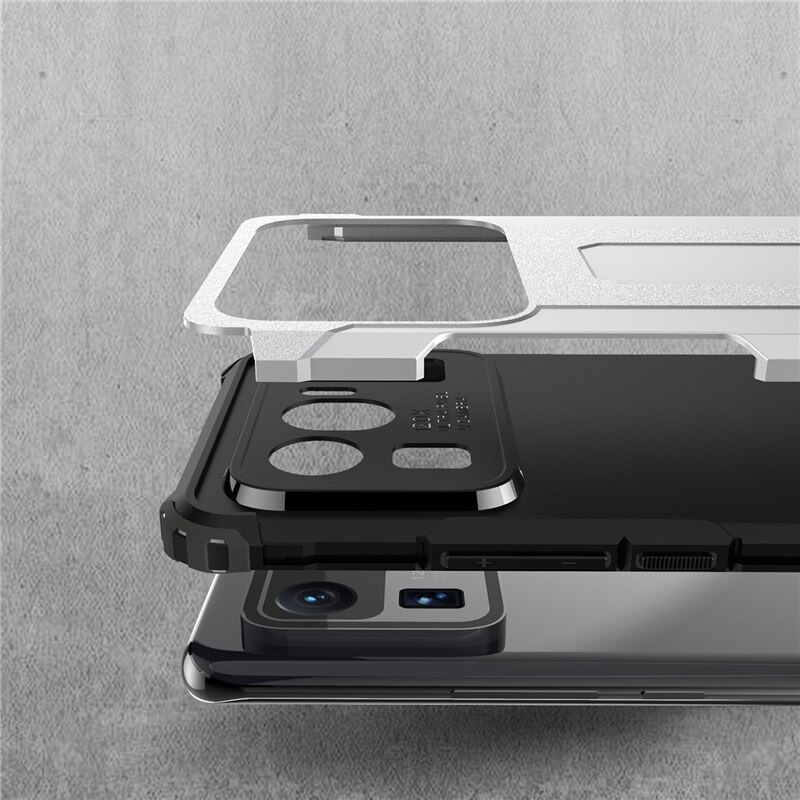 Case Xiaomi Mi 11 Ultra #เคสฝาหลังเกราะป้องกัน ไฮบริด พลาสติก+TPU Heavy Duty Rugged Hybrid