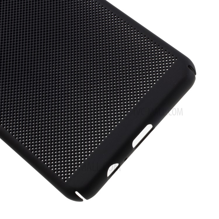 เคส Samsung Galaxy A8+ (2018) #เคสฝาหลังพลาสติกรูตะแกรงช่วยระบายความร้อน Hollow Mesh PC Shell