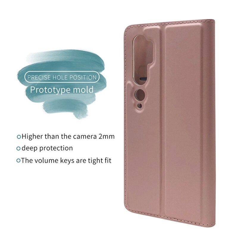 Case Xiaomi Mi Note 10 Pro #เคสแบบฝาพับหนัง PU Magnetic Adsorption Stand Leather Card Holder