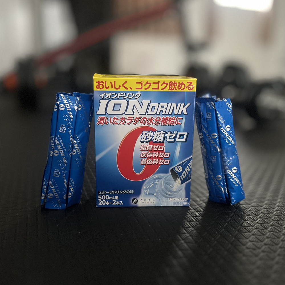 Fine Ion Drink Sports drink flavor (1กล่อง 22 ซอง) จากญี่ปุ่น เครื่องดื่มเกลือแร่ ไอออนวิตามินพลัสเกลือแร่ (Z24)