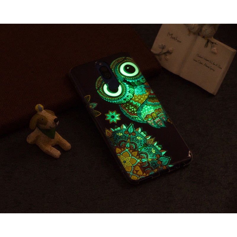 เคส Huawei nova 2i #เคสฝาหลัง TPU รูปแบบการพิมพ์ลายและเรืองแสงมองเห็นในที่มืดได้ดี