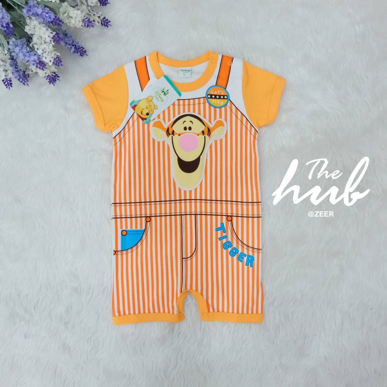 ชุดบอดี้สูทเด็ก ทิกเกอร์ สีส้มลายทาง