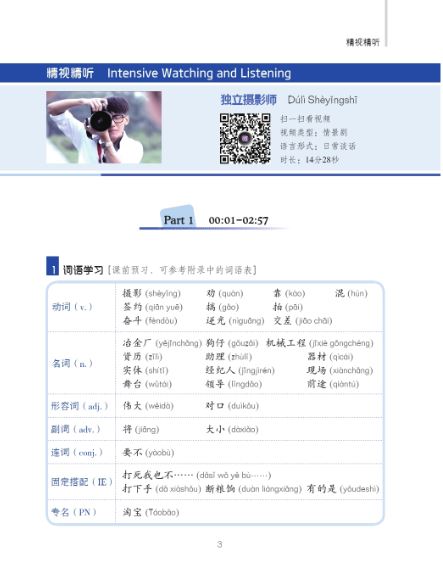 中国微镜头:汉语视听说系列教材.中级.上. 职业篇 China Focus - Chinese Audiovisual-Speaking Course Intermediate Level I: Occupations การสนทนาภาษาจีนระดับกลางทางด้านอาชีพ