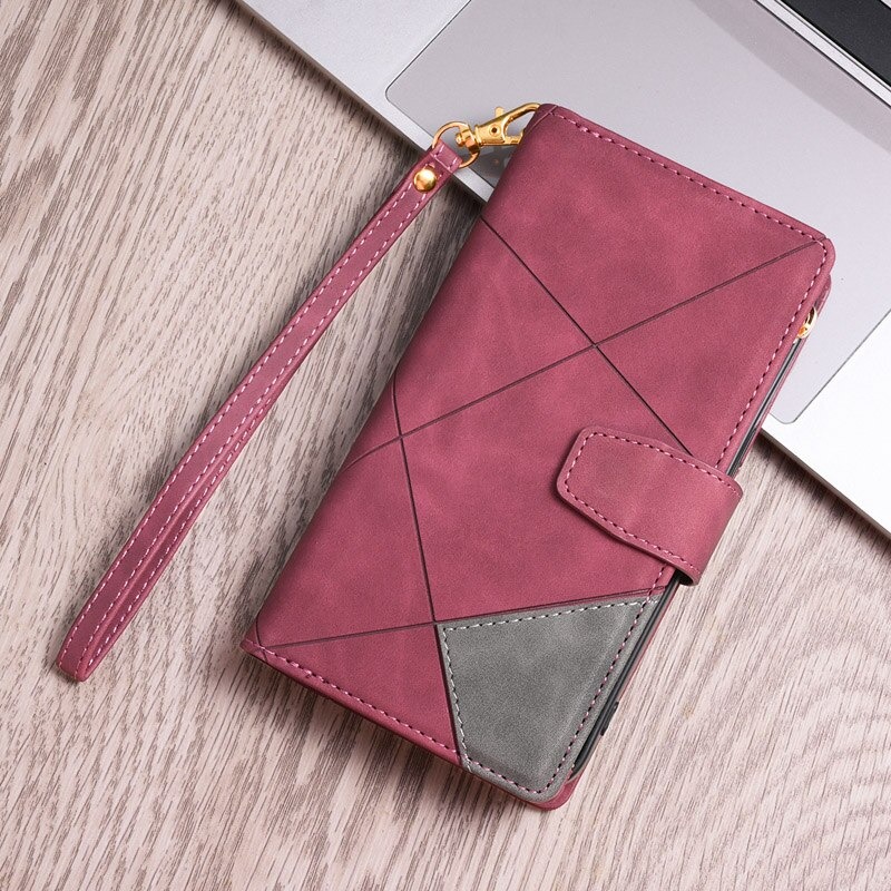 เคส Huawei P30 Lite #เคสฝาพับหนัง PU มีช่องซิปมีที่เสียบการ์ด สายคล้องมือ Card Slots Luxury Flip Stand Card Zipper Phone Leather Wallet Cover