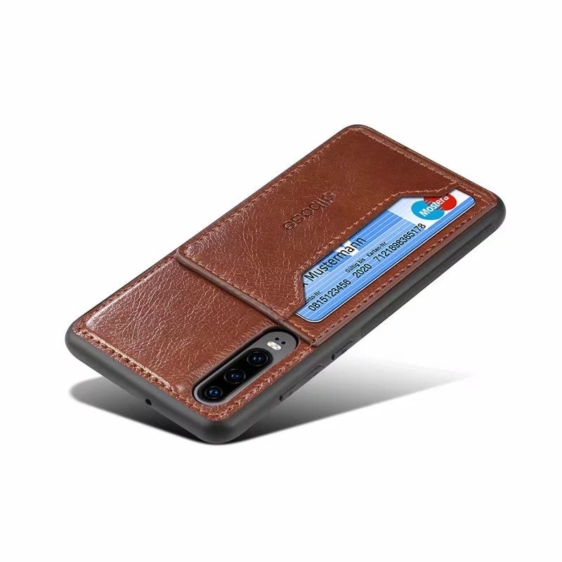 Case Samsung Galaxy A50 / A50s / A30s #เคสฝาหลัง TPU เคลือบหนัง PU Crazy Horse Leather Coated PC + TPU Hybrid