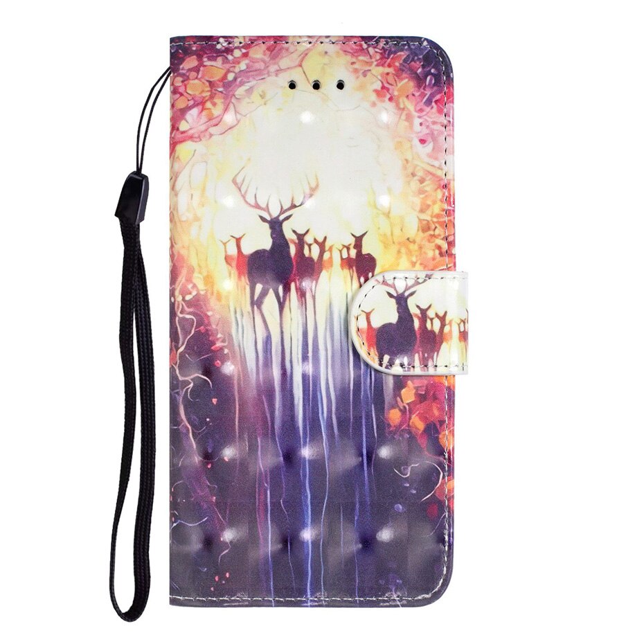 เคส Huawei Nova 5T #เคสฝาพับหนัง PU แบบกระเป๋าสตางค์ Light Spot Decor Patterned PU Leather Wallet