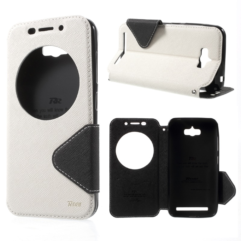 เคส Asus Zenfone Max ZC550KL หนัง PU คุณภาพดีแบบฝาพับ ROAR KOREA ไดอารีมีช่องวิว