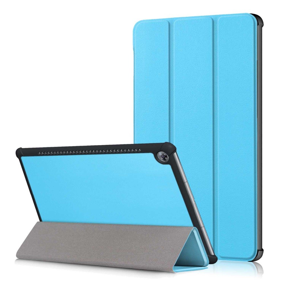 Case Huawei MediaPad M5 Pro 10.8 นิ้ว #เคสฝาพับหนัง PU แบบพับ 3 พับ Tri-fold Stand Flip Leather Case