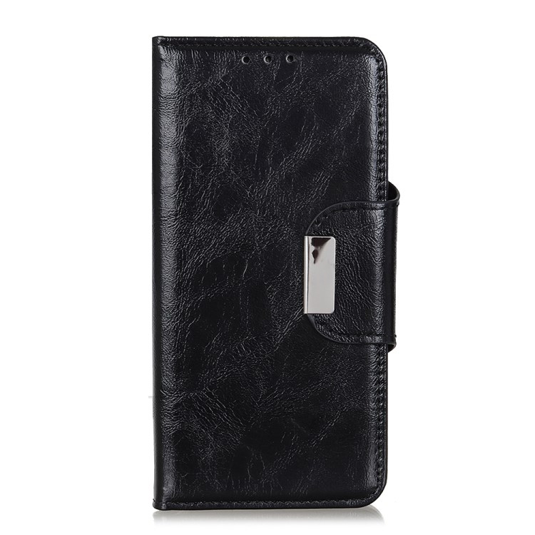 Case OPPO Reno 2F #เคสแบบฝาพับหนัง PU ผิวหนังม้ามีช่องเสียบการ์ด 6 ช่อง Crazy Horse 6 Card Slots Leather