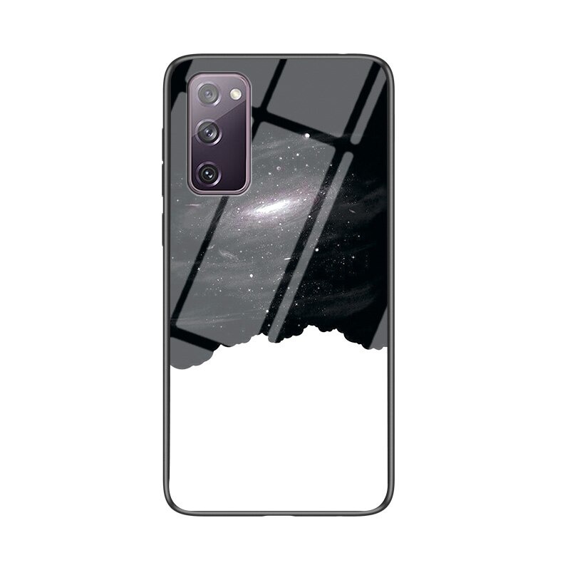 เคส Samsung Galaxy Note 20 / Note 20 5G #เคสฝาหลัง Gradient Color Glass + PC + TPU Hybrid Case